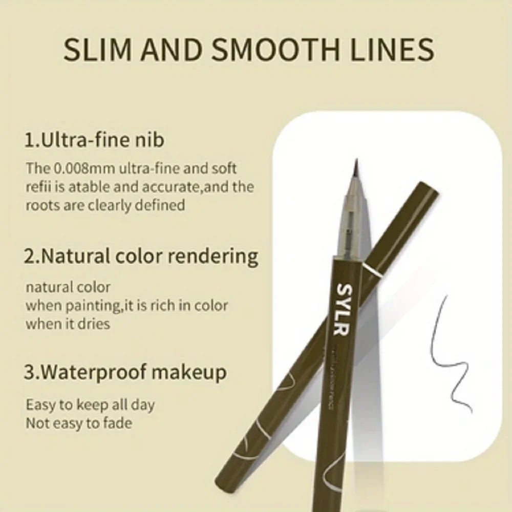 Trenches of Mariana ultra fine eyebrow pen with long-lasting, waterproof, smudge-proof liquid brow pencil, high pigmentation, easy to apply