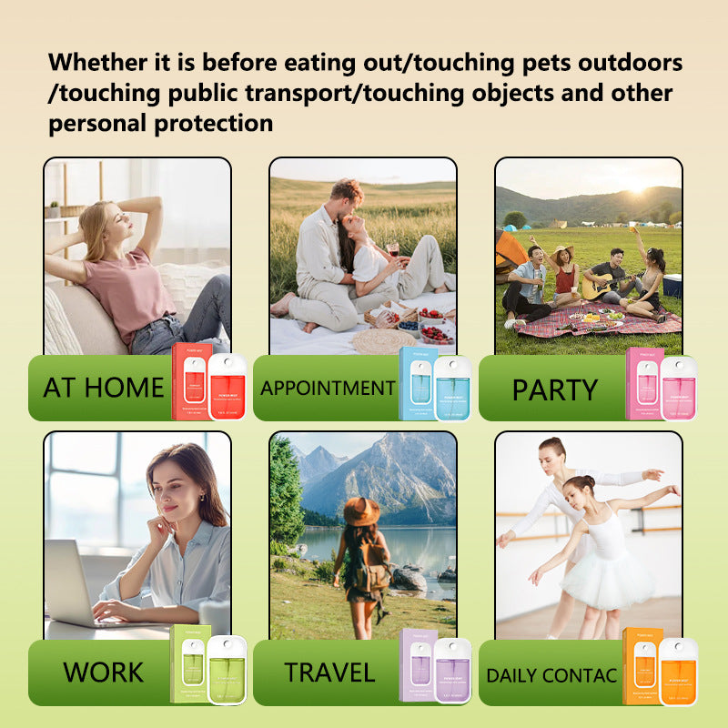 Antibacterial Hand Sanitizer Spray 45ml Moisturizing Fragrance by Trenches of Mariana