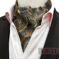 Factory wholesale men's scarf new cashew flower jacquard polyester British suit shirt collar scarf business scarf by Trenches of Mariana