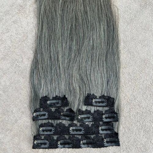 10A Grade Remy Chinese Clip In Hair Extensions Silky Straight Wave 18 Inch - Trenches of Mariana