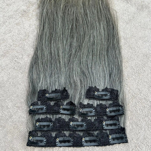 10A Grade Remy Chinese Clip In Hair Extensions Silky Straight Wave 18 Inch - Trenches of Mariana