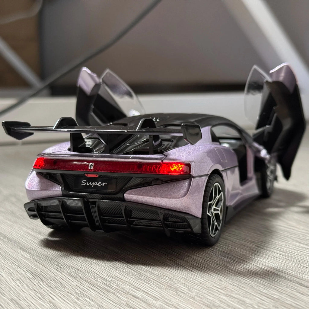 Trenches of Mariana Super Toy Car, a diecast metal alloy model with sound and light features for children’s play and gifts.