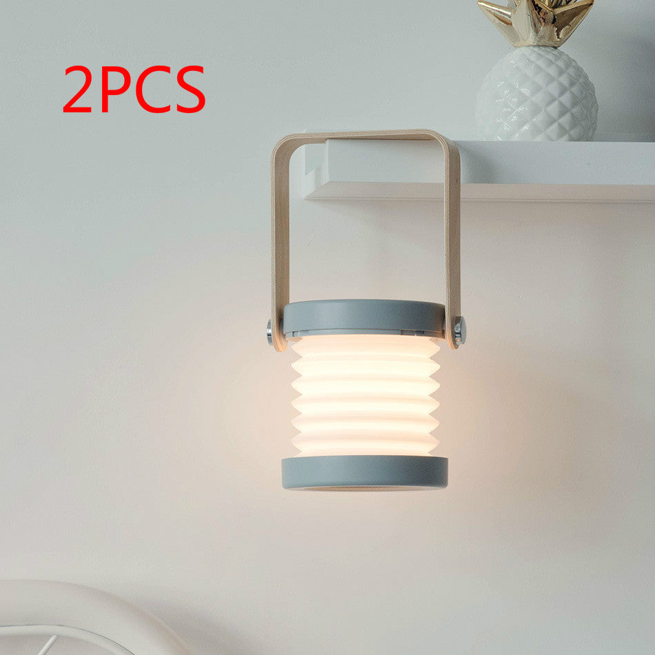 Foldable Touch Dimmable Reading LED Night Light Portable Lantern Lamp USB Rechargeable For Home Decor by Trenches of Mariana