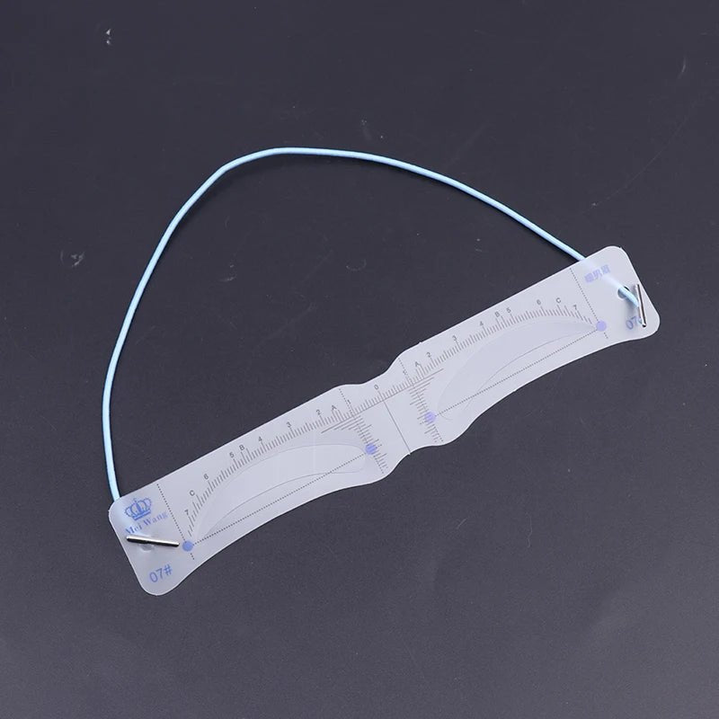 12PCS Reusable Eyebrow Shaper DIY Soft Ruler Brow Stencil - Trenches of Mariana
