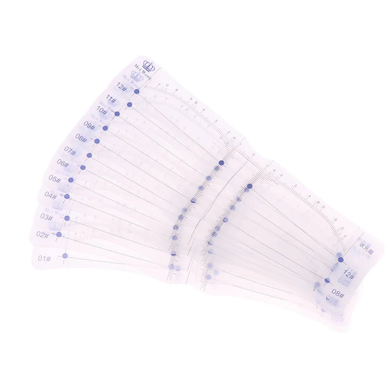 12PCS Reusable Eyebrow Shaper DIY Soft Ruler Brow Stencil - Trenches of Mariana