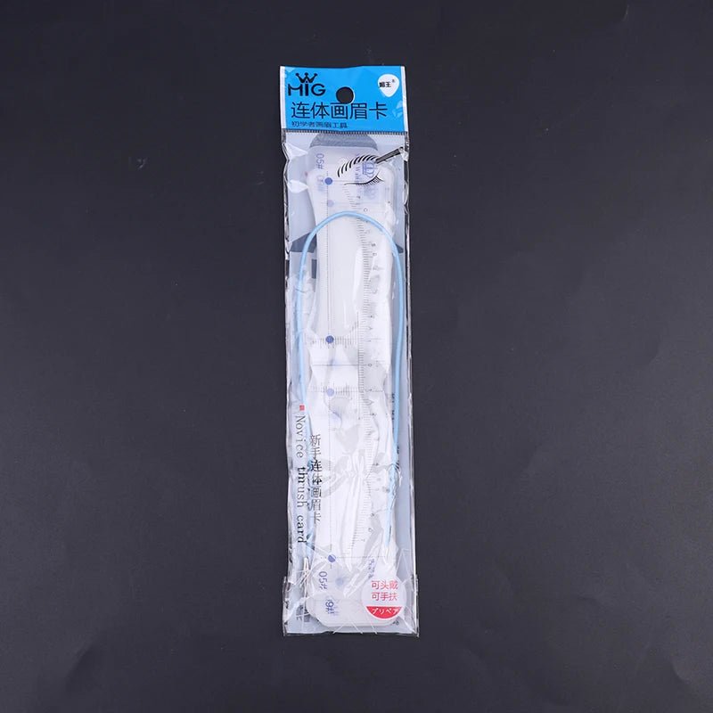 12PCS Reusable Eyebrow Shaper DIY Soft Ruler Brow Stencil - Trenches of Mariana
