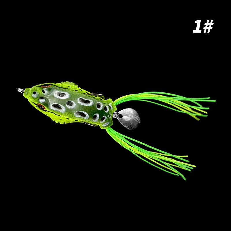 Simulation Frog Fishing Lure with Sequins by Trenches of Mariana