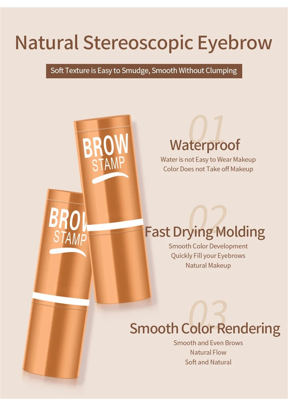 Trenches of Mariana eyebrow powder stamp tint stencil kit with waterproof makeup for enhancing and shaping eyebrows.
