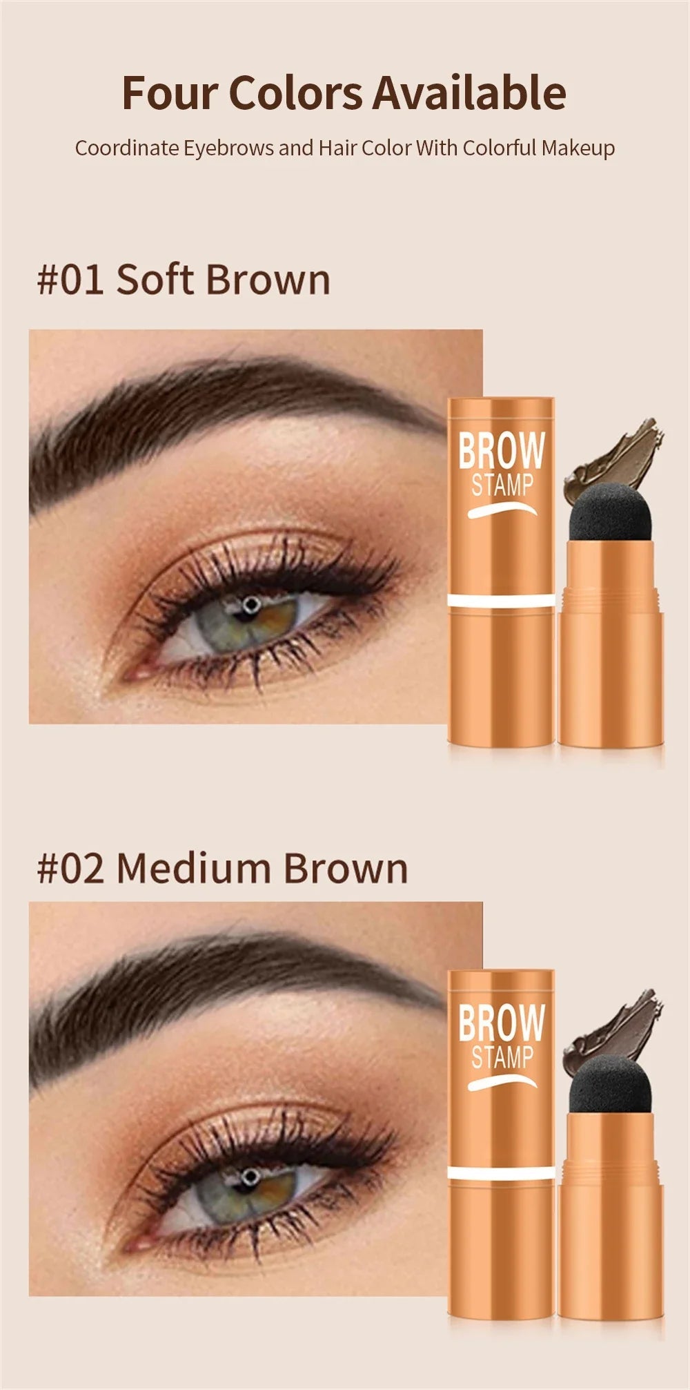 Trenches of Mariana eyebrow powder stamp tint stencil kit for waterproof eyebrow enhancement and tattoo-like makeup application.