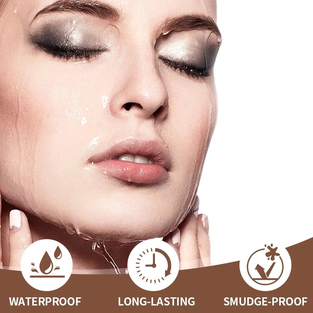 Trenches of Mariana eyebrow powder stamp tint stencil kit featuring waterproof makeup, eyebrow enhancer, and tattoo tint for women.