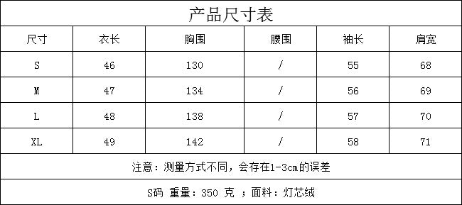 Ins Style Autumn and Winter European and American Lantern Long-Sleeved Corduroy Casual Short Outwear Jacket Amazon Hot Cross-Border Women's Clothing by Trenches of Mariana