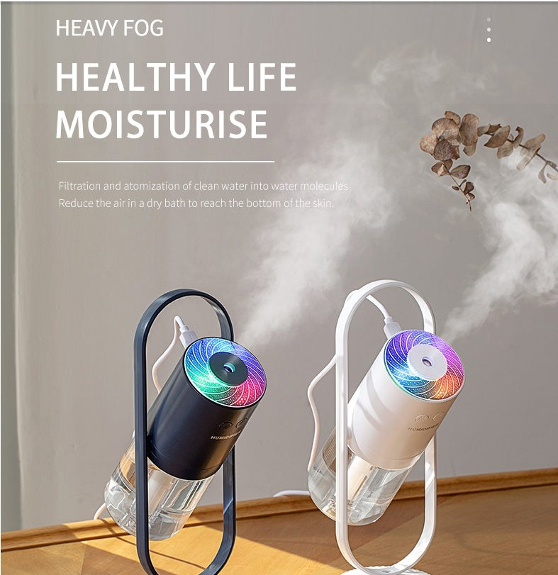 Magic Shadow USB Air Humidifier For Home With Projection Night Lights Ultrasonic Car Mist Maker Mini Office Air Purifier by Trenches of Mariana
