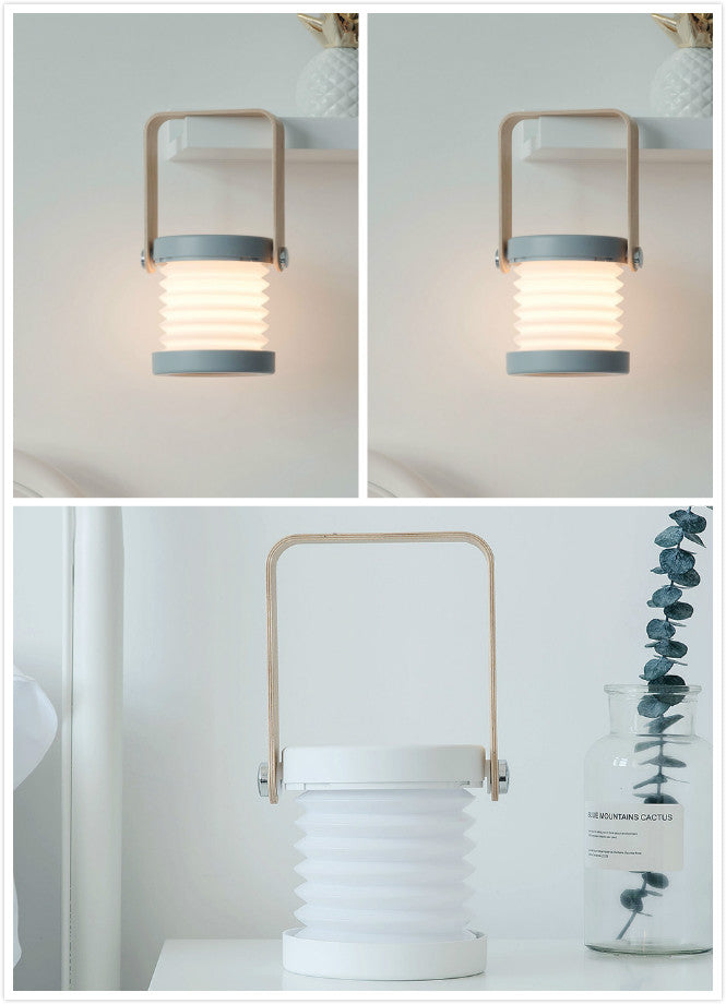 Foldable Touch Dimmable Reading LED Night Light Portable Lantern Lamp USB Rechargeable For Home Decor by Trenches of Mariana