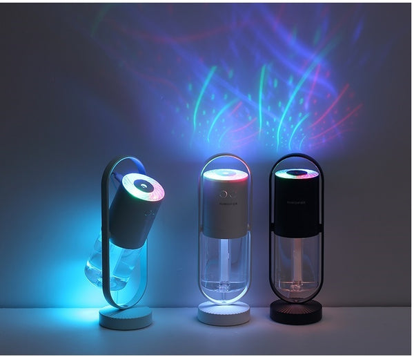 Magic Shadow USB Air Humidifier For Home With Projection Night Lights Ultrasonic Car Mist Maker Mini Office Air Purifier by Trenches of Mariana