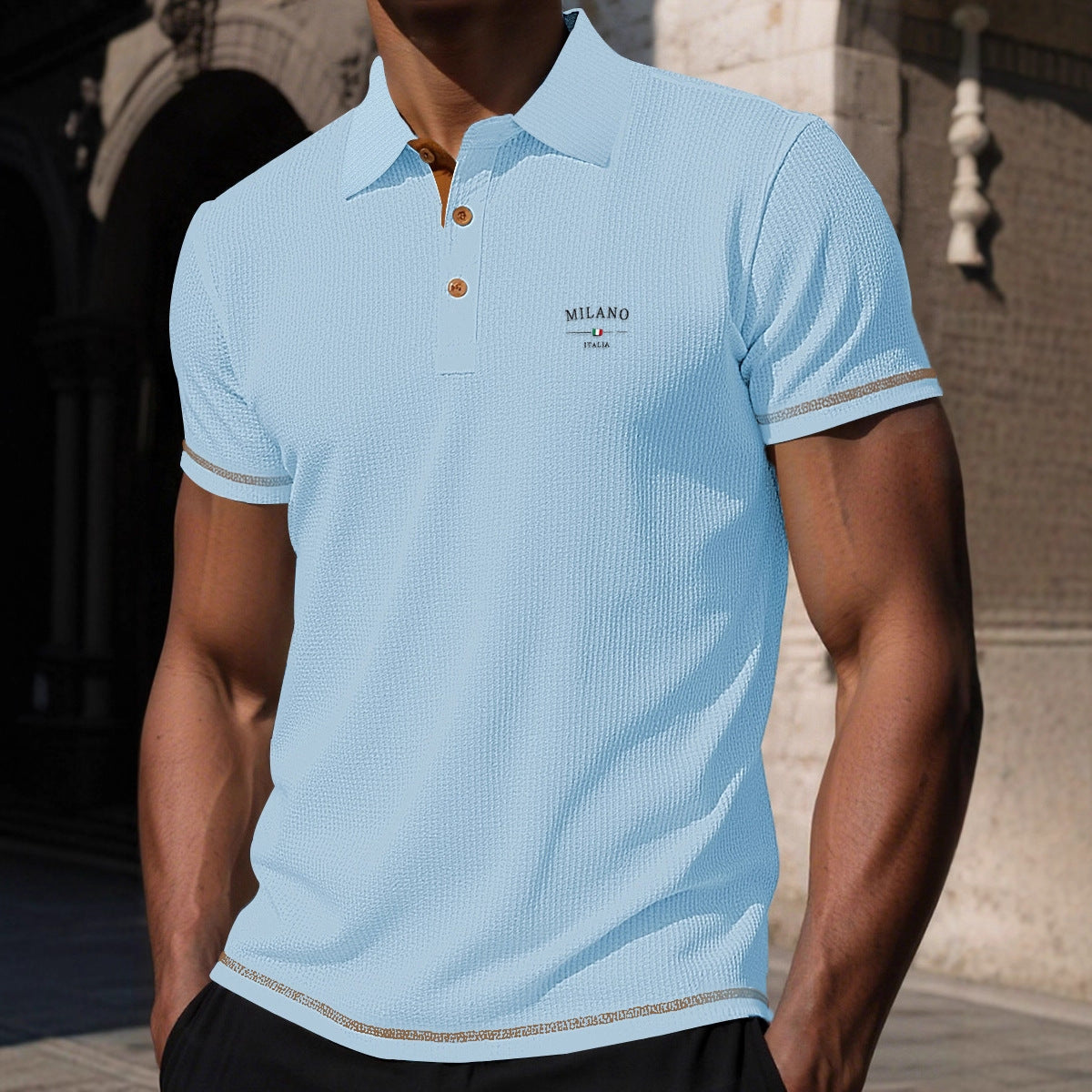 Men's Short Sleeve Ice Silk T-Shirt by Trenches of Mariana