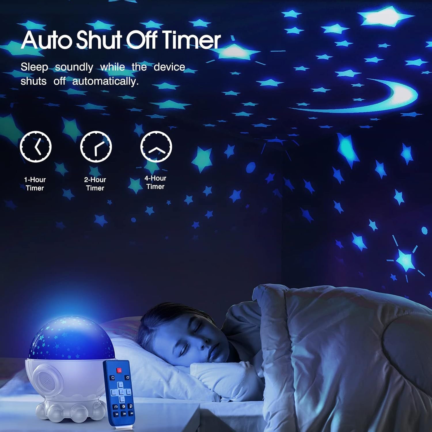 Octopus Starry Sky Light RGB Creative Remote Jellyfish Music Projection Lamp by Trenches of Mariana