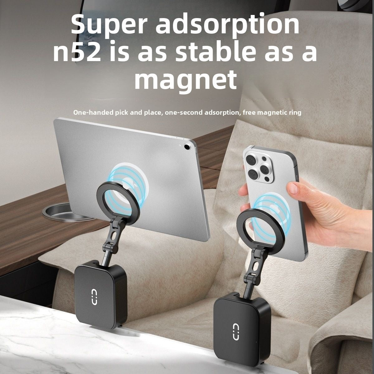 Rotating Magnetic Phone Stand by Trenches of Mariana