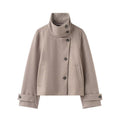 Casual Stand Collar Womens Jacket by Trenches of Mariana
