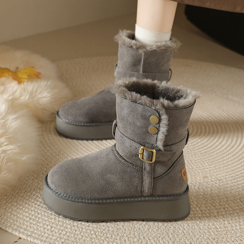 Womens Winter Short Snow Boots by Trenches of Mariana
