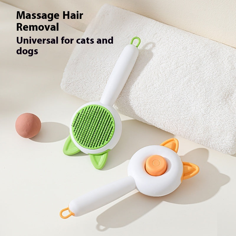 Pet Dog Brush Cat Comb Self Cleaning Pet Hair Remover Brush For Dogs Cats Grooming Tools Pets Dematting Comb Dogs Accessories Pet Products by Trenches of Mariana