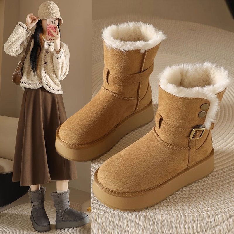 Womens Winter Short Snow Boots by Trenches of Mariana