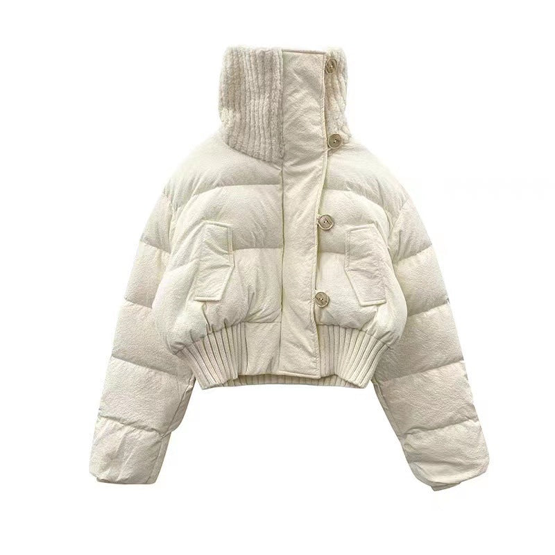 Women's Cotton-padded Jacket Winter Short Loose Thick by Trenches of Mariana