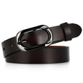New Women's Cowhide Belt Pin Buckle Genuine Leather Belt Casual Fashion Thin Trouser Belt Manufacturer Wholesale Dropshipping by Trenches of Mariana