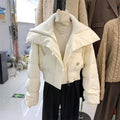 Women's Cotton-padded Jacket Winter Short Loose Thick by Trenches of Mariana
