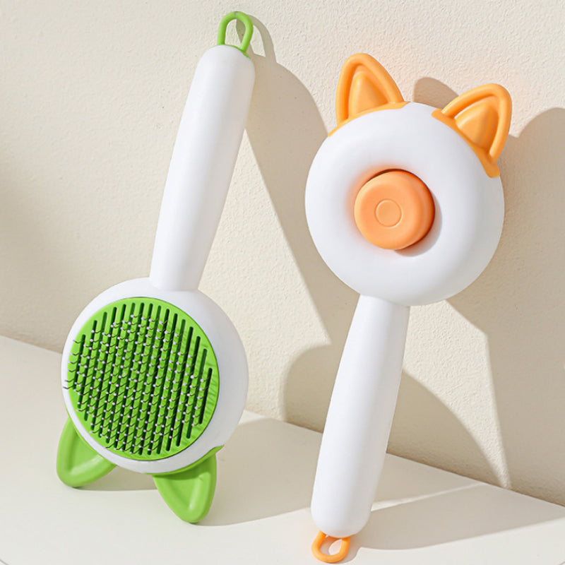 Pet Dog Brush Cat Comb Self Cleaning Pet Hair Remover Brush For Dogs Cats Grooming Tools Pets Dematting Comb Dogs Accessories Pet Products by Trenches of Mariana