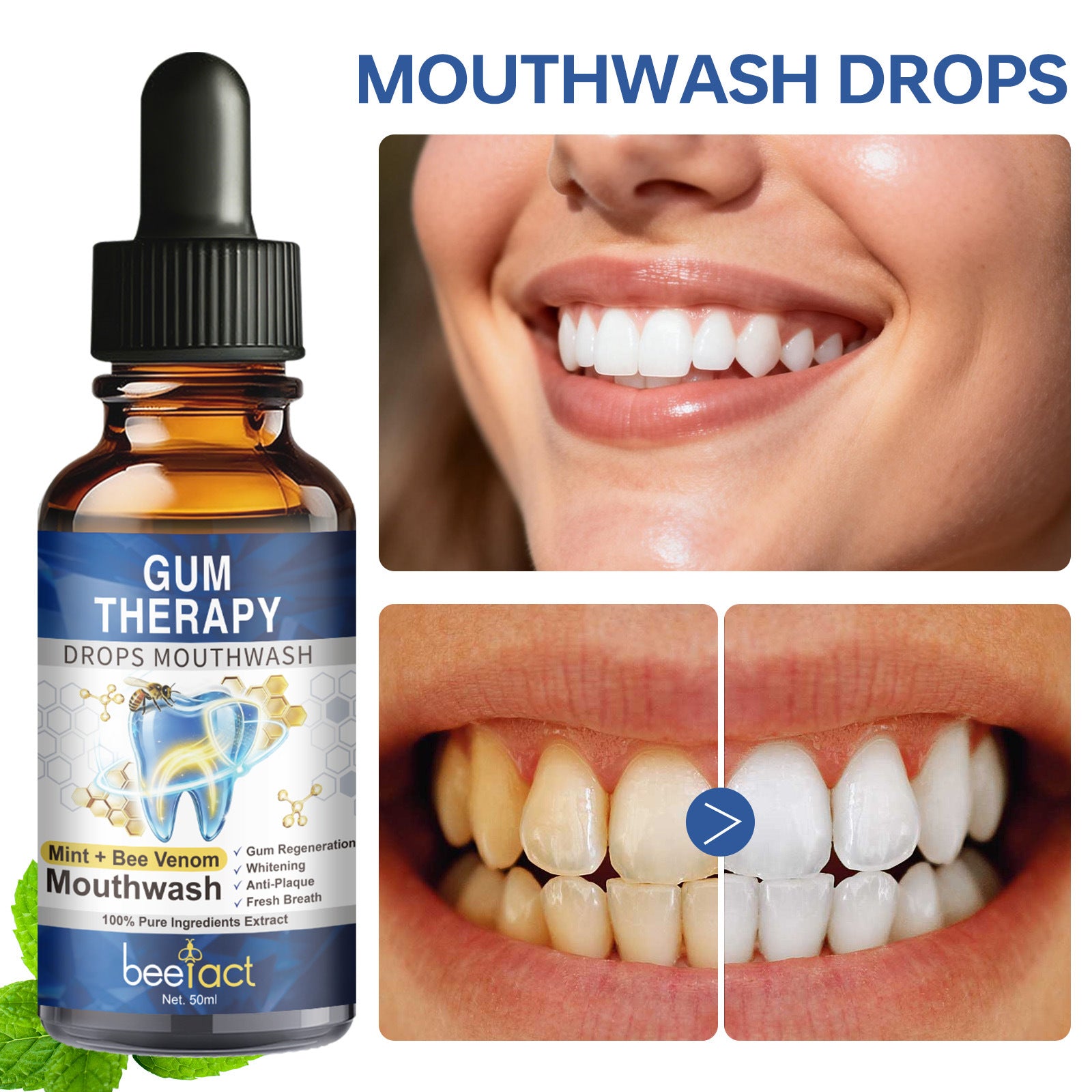 Mint Mouthwash Drops for Oral Freshness by Trenches of Mariana