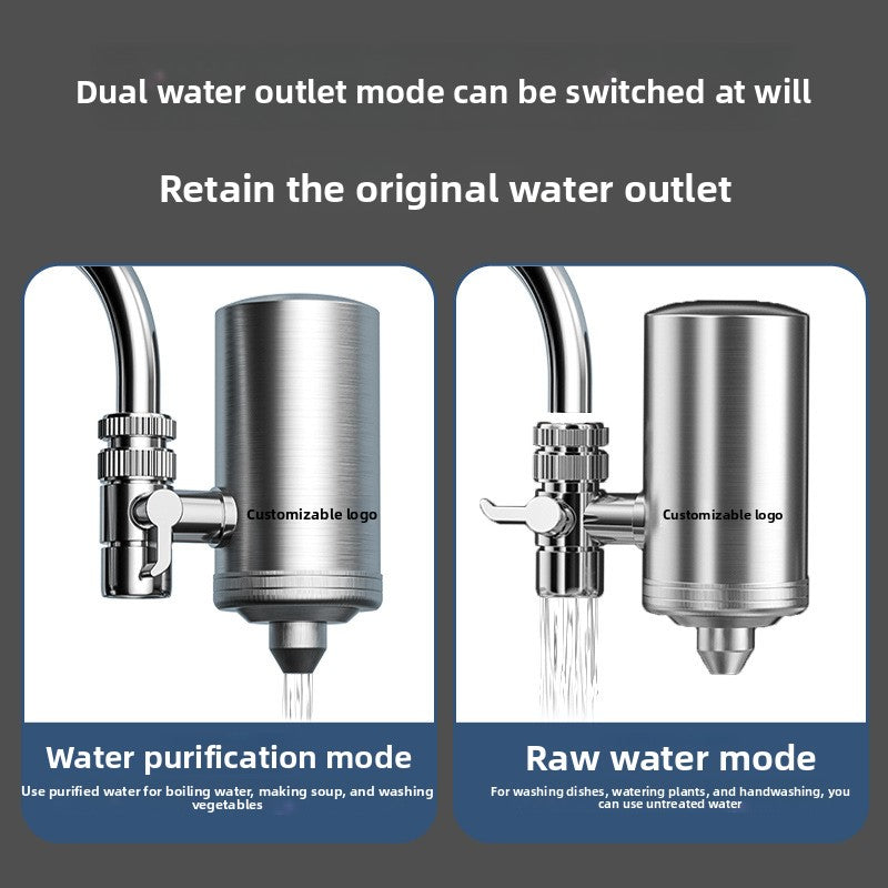 304 Stainless Steel Faucet Water Filter Pre-Filter Descaling Purifier by Trenches of Mariana