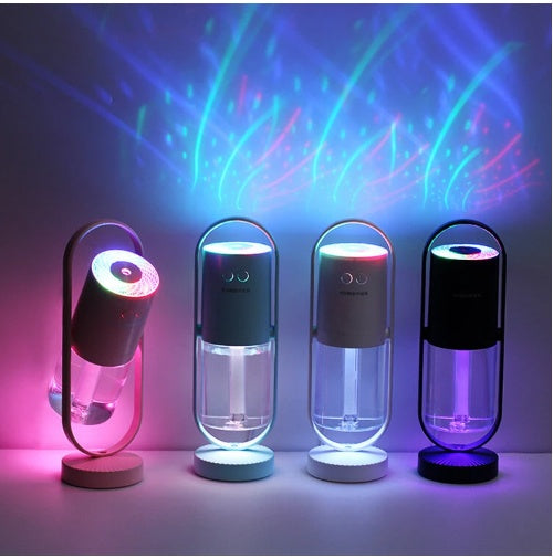 Magic Shadow USB Air Humidifier For Home With Projection Night Lights Ultrasonic Car Mist Maker Mini Office Air Purifier by Trenches of Mariana