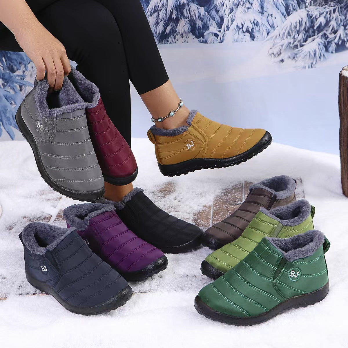 Unisex Winter Slip-on Boots by Trenches of Mariana