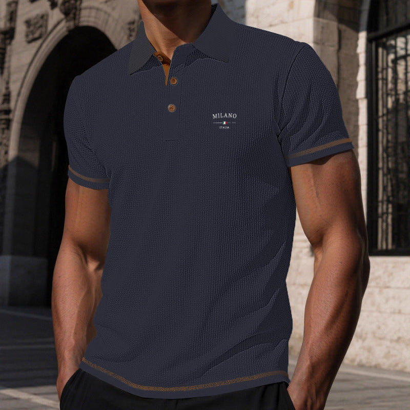 Men's Short Sleeve Ice Silk T-Shirt by Trenches of Mariana