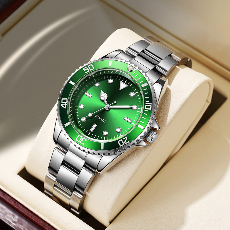 Mens Luminous Waterproof Quartz Watch with Calendar by Trenches of Mariana