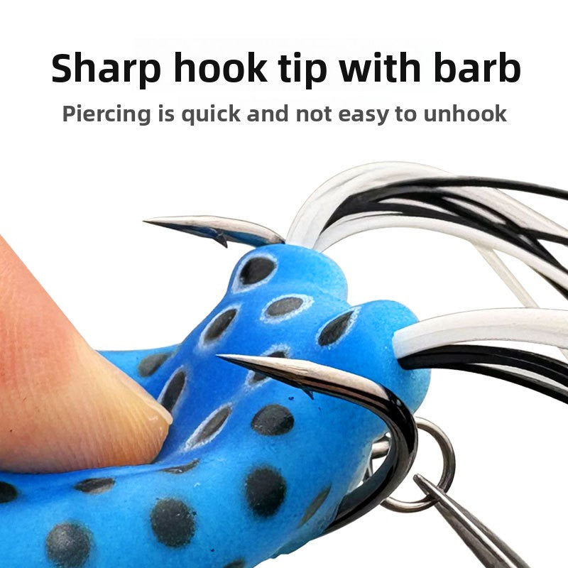 Simulation Frog Fishing Lure with Sequins by Trenches of Mariana