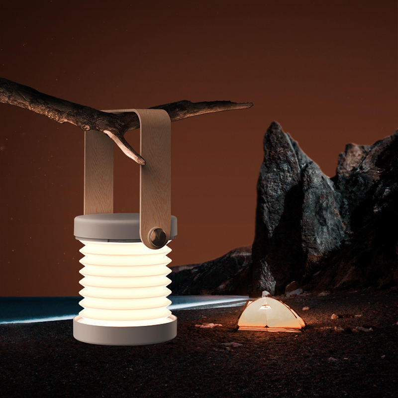 Foldable Touch Dimmable Reading LED Night Light Portable Lantern Lamp USB Rechargeable For Home Decor by Trenches of Mariana