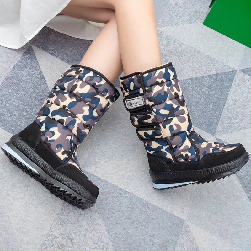 Winter Warm Snow Boots Outdoor Anti-Slip Cotton Shoes by Trenches of Mariana
