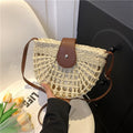 Woven Raffia Crossbody Bag by Trenches of Mariana