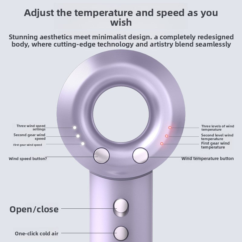 Bladeless Hair Dryer with Negative Ion Technology by Trenches of Mariana