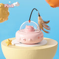 Smart Teaser Cat Toy Electric UFO Cat Teaser Stick With Bell Training Pet Toys Replaceable Feather Interactive Cat Supplies Pet Supplies Pets Products by Trenches of Mariana