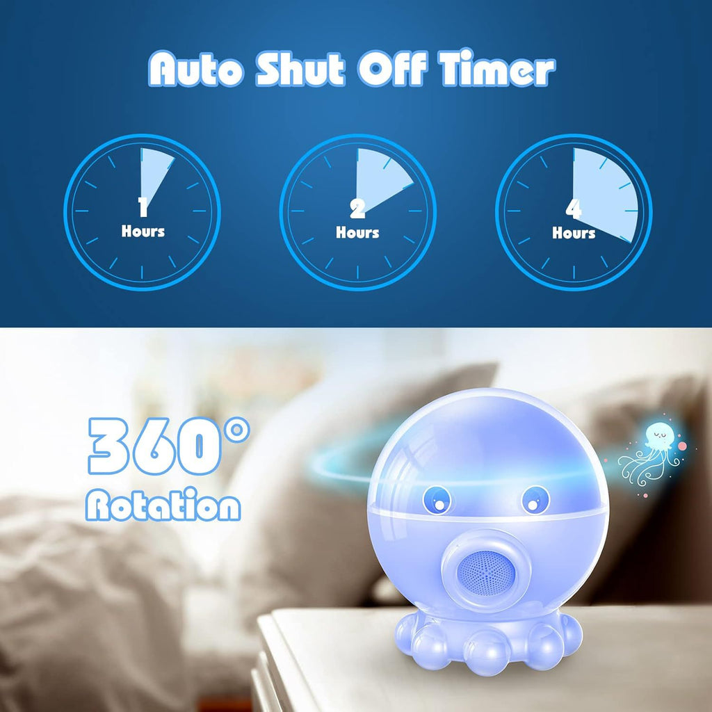 Octopus Starry Sky Light RGB Creative Remote Jellyfish Music Projection Lamp by Trenches of Mariana