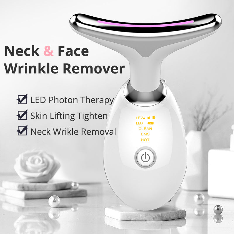 EMS Thermal Neck Lifting And Tighten Massager Electric Microcurrent Wrinkle Remover by Trenches of Mariana