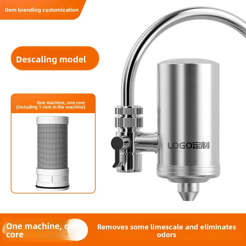 304 Stainless Steel Faucet Water Filter Pre-Filter Descaling Purifier by Trenches of Mariana