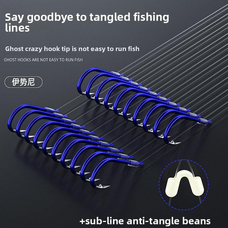 Blue Ghost Tooth Fishing Hook Set by Trenches of Mariana