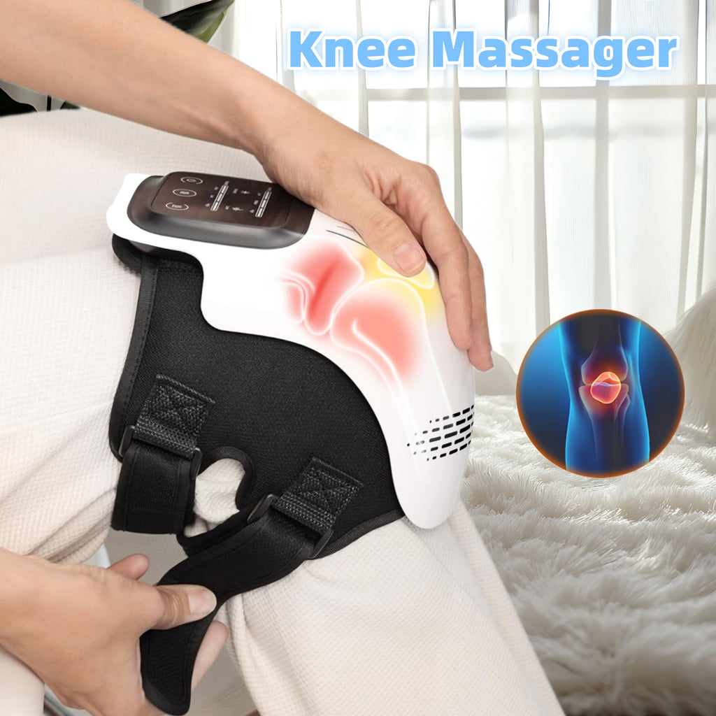 Intelligent Home Use Electric Intelligent Kneading Heating Knee Massager Rechargeable Pain Relief Infrared Laser Vibration Knee Massager by Trenches of Mariana