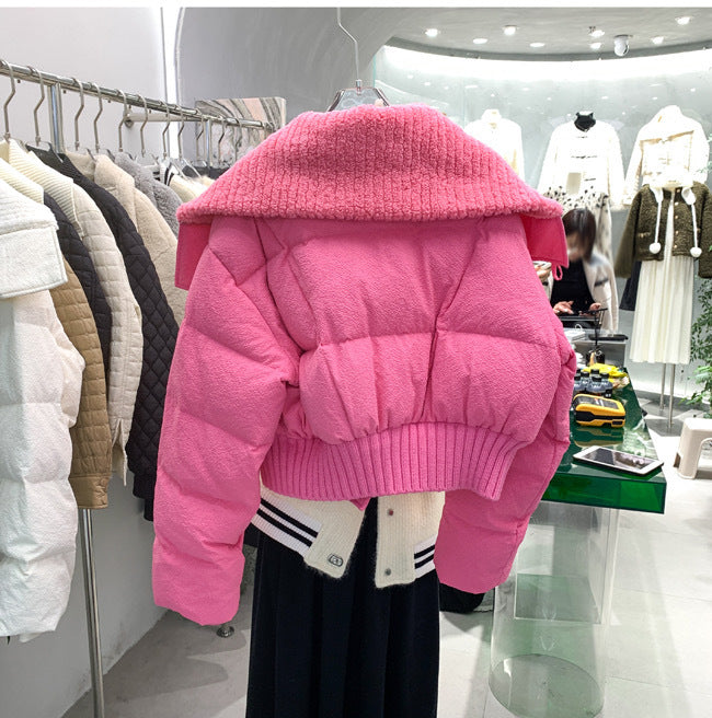 Women's Cotton-padded Jacket Winter Short Loose Thick by Trenches of Mariana