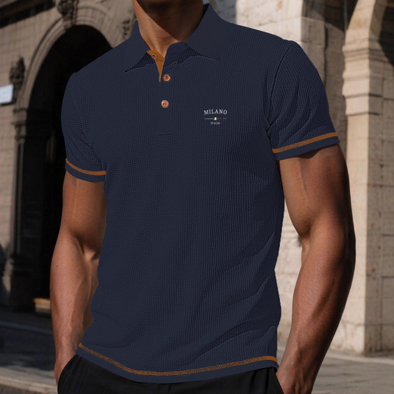 Men's Short Sleeve Ice Silk T-Shirt by Trenches of Mariana