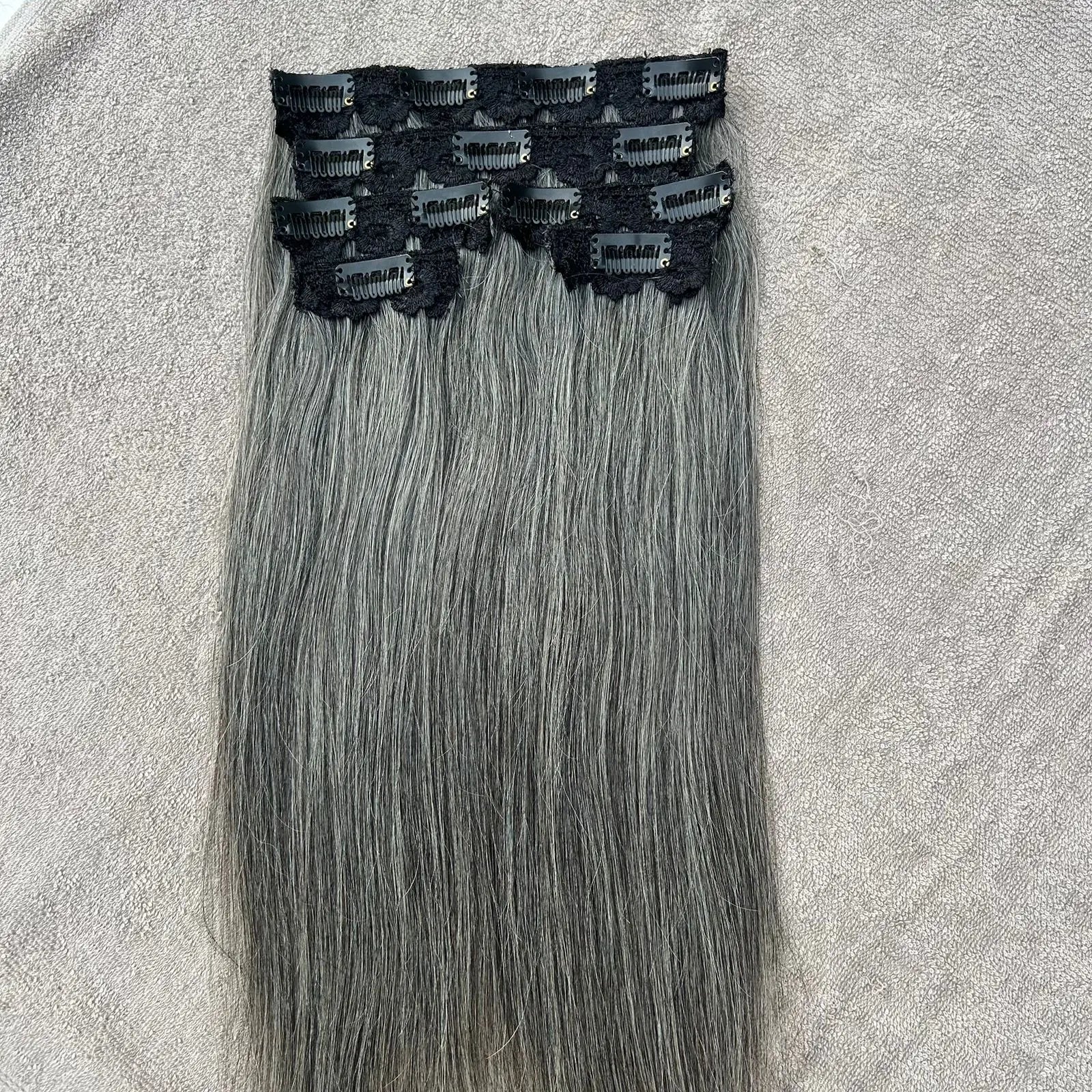 10A Grade Remy Chinese Hair Silky Straight Wave Clip-in Hair Extensions Minimum Order 1 Piece