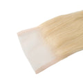 High Quality 4x4 Closure Indian Human Hair Extensions #613 Blonde Natural Straight/Wavy 16-20 Inches